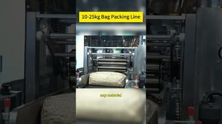 Linha de produção de paletização de embalagens de sacos de 10-25 kg totalmente automática | Troca de parâmetros com um clique