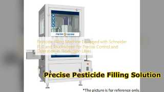 Máquina de enchimento de pesticidas com precisão Schneider PLC