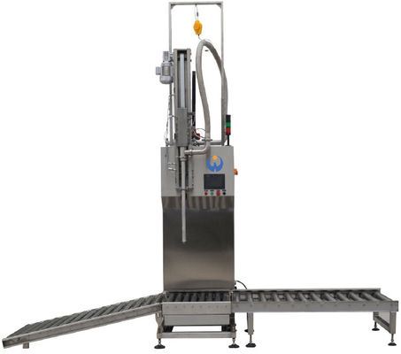 a máquina de enchimento 50-300L líquida química pesa a máquina de enchimento líquida baseada semi automática