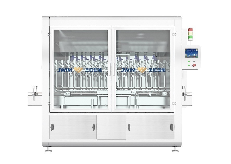 Máquina de enchimento de líquido de alta velocidade de 100 ml garrafa 16 cabeças de enchimento pesticida pistão químico lubrificante máquina de enchimento de óleo