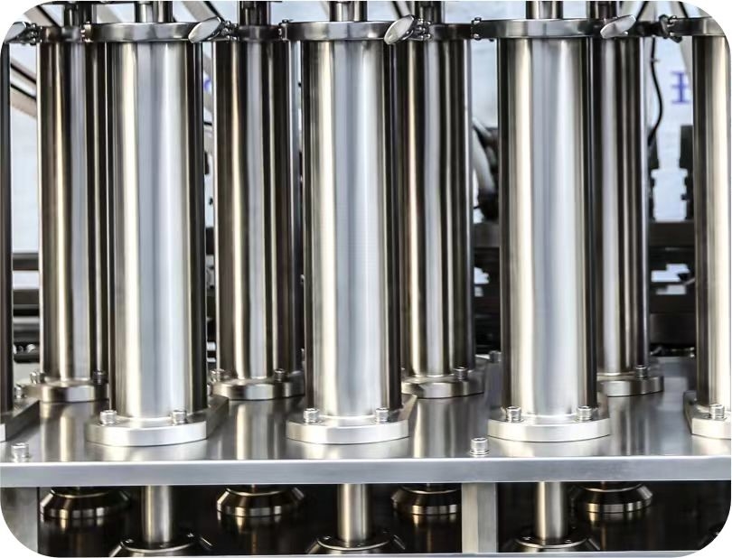 50-1000 ml Estrutura em linha Arco Quadro Pesticida 20 bicos Máquina automática de enchimento de pistão