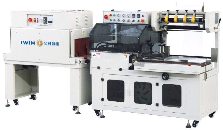 Máquina de embalagem de redução de calor totalmente automática em forma de L BTA-450/450A+BM-500 Safe