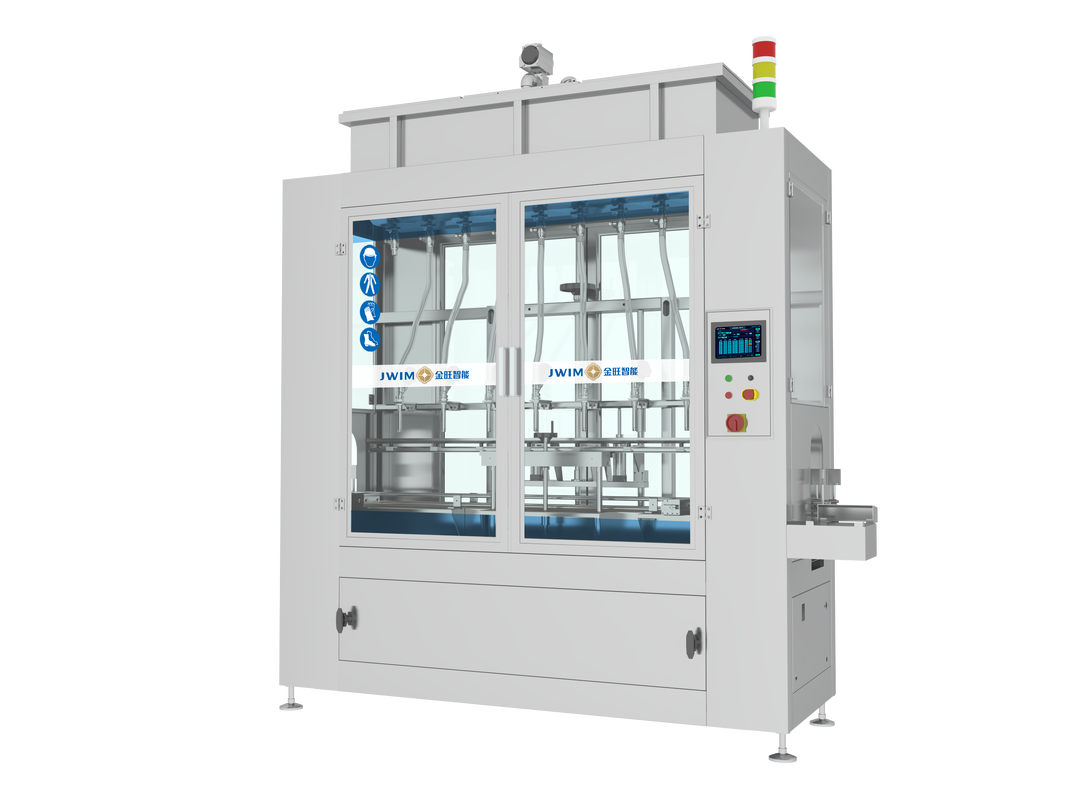 Máquina de Enchimento Microcomputadorizada Controlada por PLC com Feedback de Peso de Balança Elétrica e Estrutura em Aço Inoxidável 304