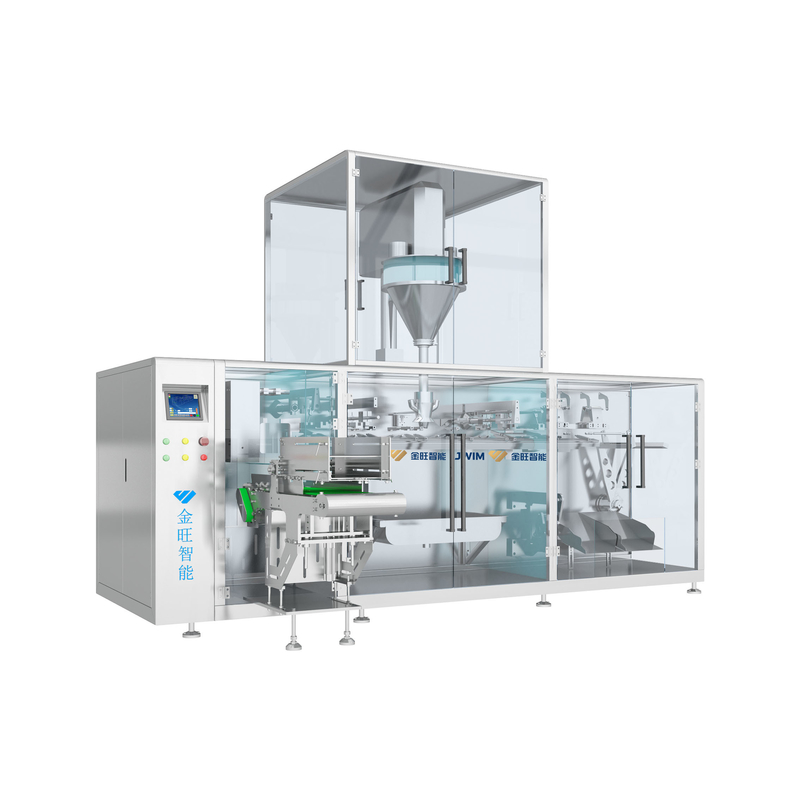 Fertilizante sólido solúvel em água Automático de Enchimento de Pó Horizontal Máquina de Embalagem de Sacos Pré-fabricados 100g-1000g