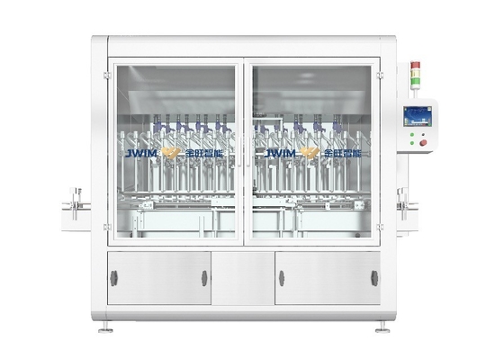 Máquina de enchimento de líquido de alta velocidade de 100 ml garrafa 16 cabeças de enchimento pesticida pistão químico lubrificante máquina de enchimento de óleo