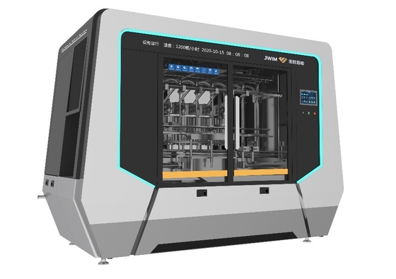 Máquina de enchimento automática de pistão de 16 bocas de controlo PLC de alta velocidade