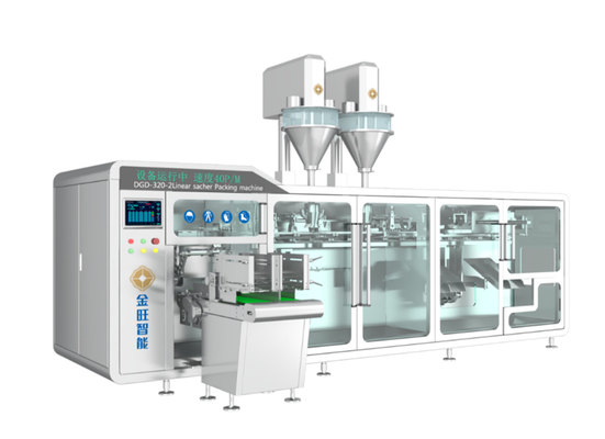 DGD-320-2 Máquina de embalagem horizontal de alimentação dupla totalmente automática