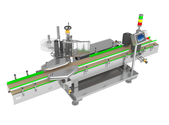 Garrafas quadradas e planas TN-200LDS Single Side Self Adhesive Labeling Machine foe 5-30L Tambor Linha de Enchimento