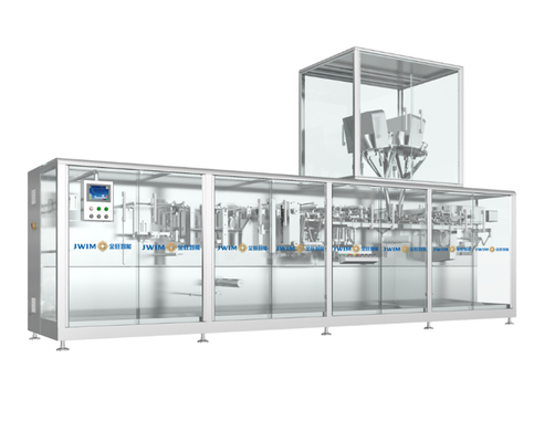 Máquina de embalagem de filme de rolos horizontais totalmente automática e eficiente, segura e ecológica