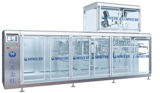linha de empacotamento horizontal minuto automático do malote da máquina de embalagem 40Pouches do malote de Ffs do mantimento